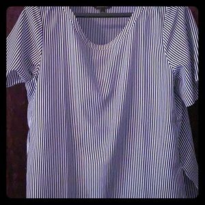 Blouse navy stripes